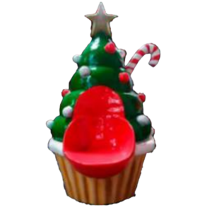 Cupcake Árvore Natalina com Assento