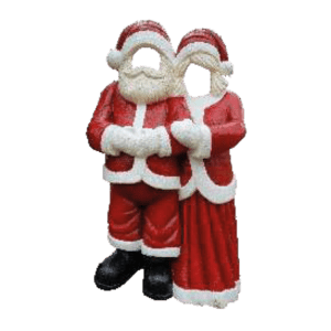 Papai e Mamãe Noel em Pé
