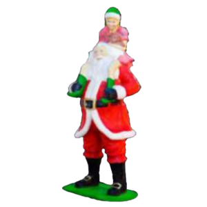 Papai Noel com Duende nos Ombros