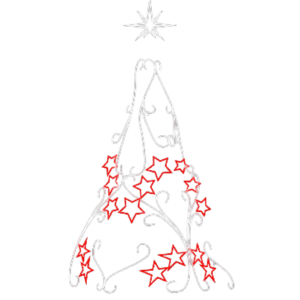 Árvore de Arabescos com Estrelas