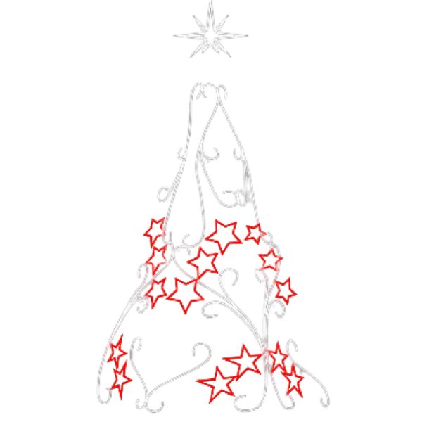 Árvore de Arabescos com Estrelas