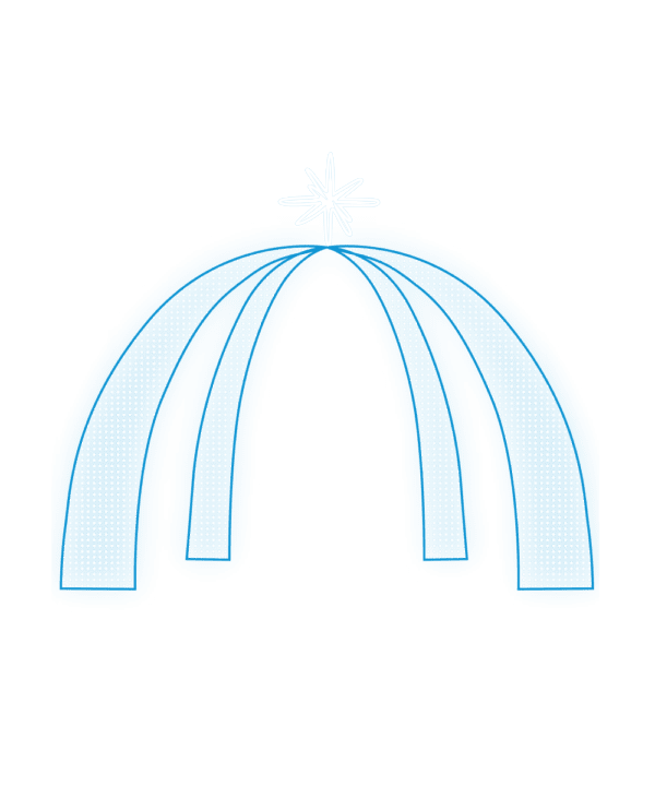 Arco 3D com Estrela A