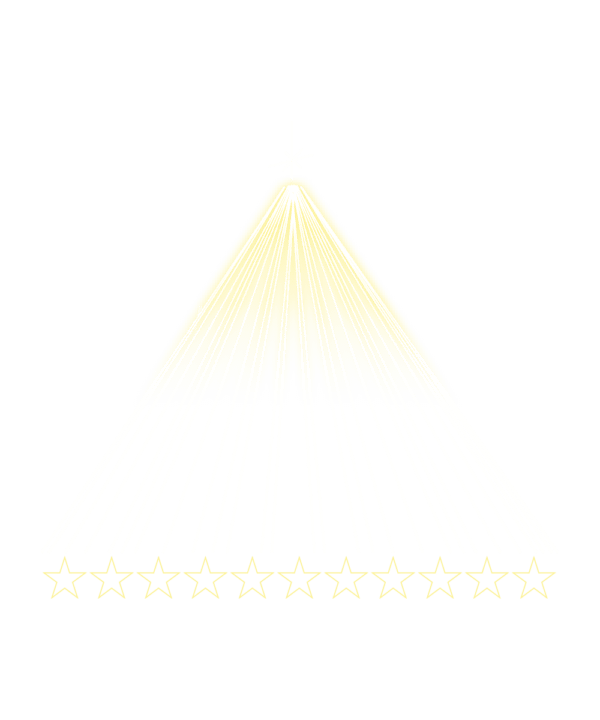 Árvore de Mangueira Luminosa com Estrelas