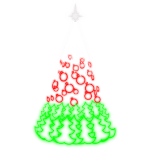 Árvore com Bolas de Natal