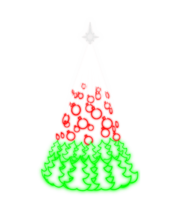 Árvore com Bolas de Natal